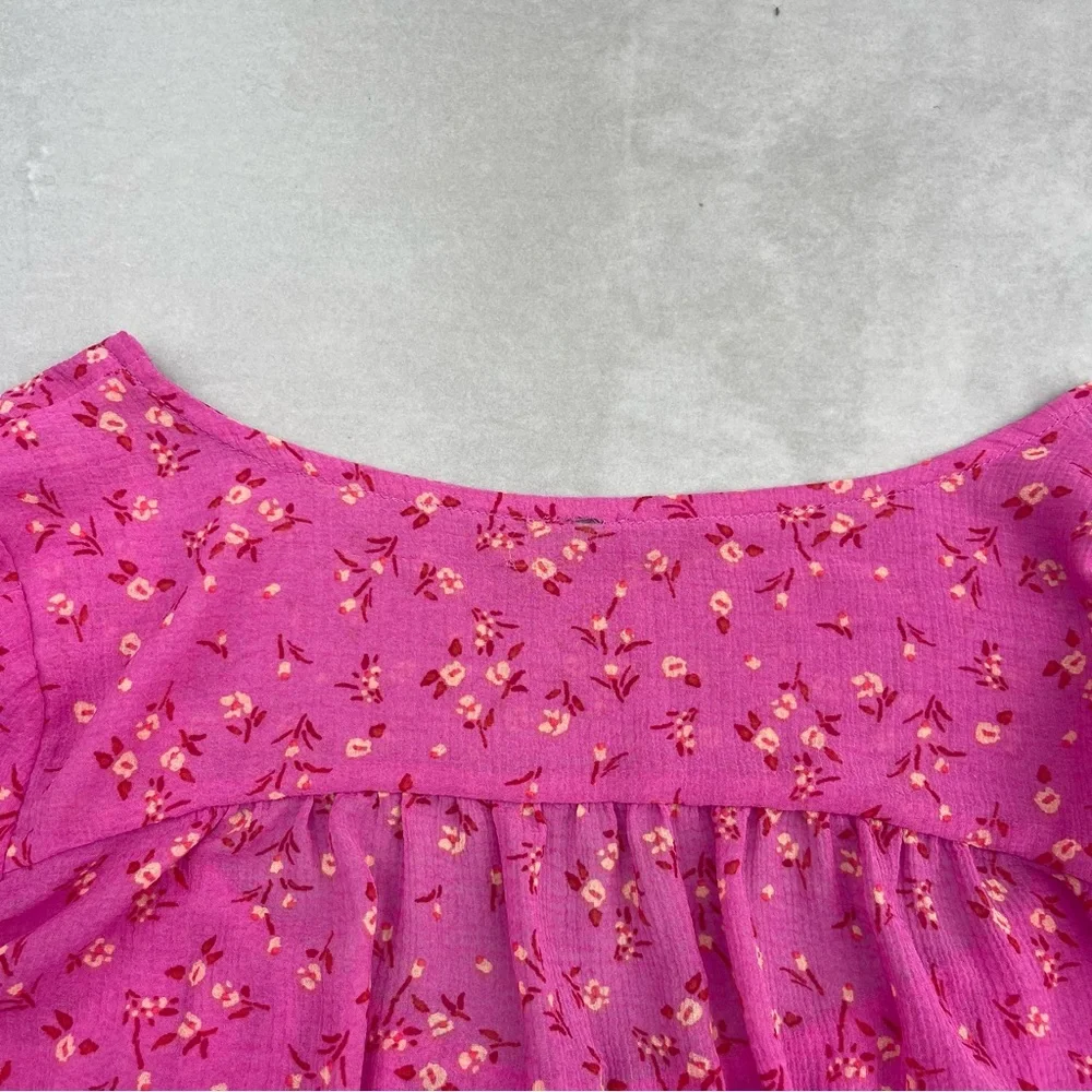 Free People Lolita Smocked Peasant Blouse